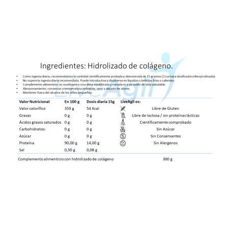 Colágeno Hidrolizado para Músculos | Suplemento Muscle | LiveAgil-Lizyeasy
